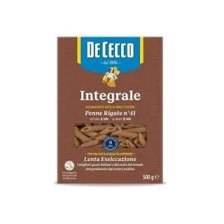 PASTA DE CECCO INTEGRALE PENNE RIGATE N°41 500 GR