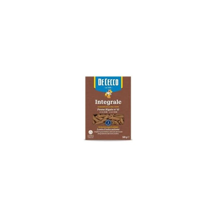 PASTA DE CECCO INTEGRALE PENNE RIGATE N°41 500 GR