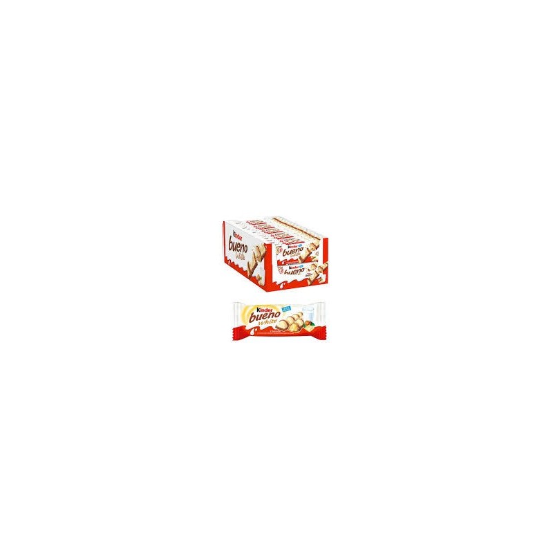KINDER BUENO WHITE T2X1 CARTON DE 30 PIÈCES