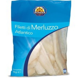 FILETTI DI MERLUZZO ATLANTICO 1 KG SURGELATO