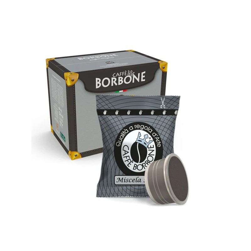 CAFÉ BORBONE 100 CAPSULES COMPATIBLES LAVAZZA POINT MÉLANGE NOIR