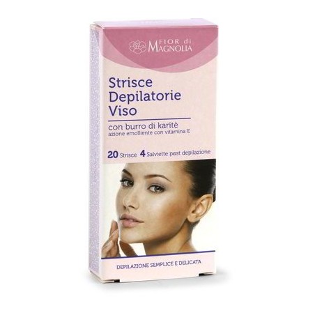 BANDES DÉPILATOIRES VISAGE 24 PIÈCES