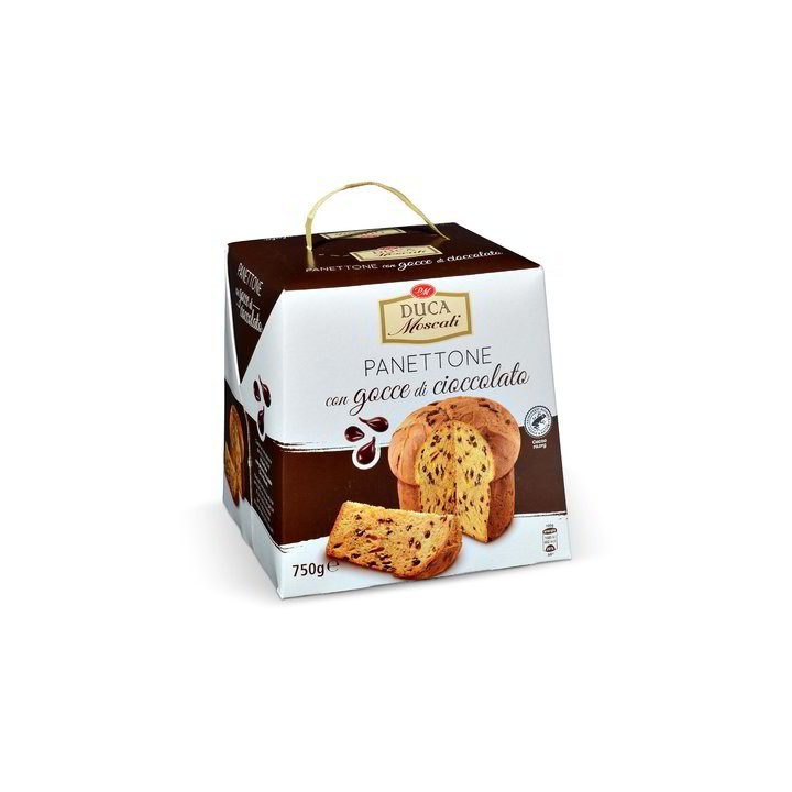 Panettone con gocce di cioccolato 750 GR