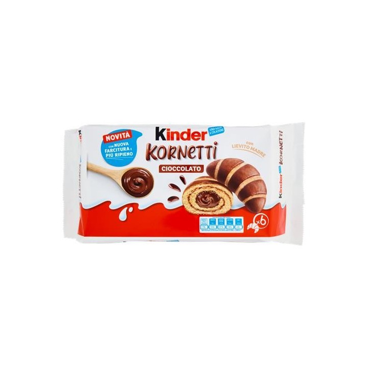 kinder Kornetti Cioccolato 6 x 45 g