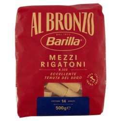 BARILLA AL BRONZO MEZZI RIGATONI 500 G