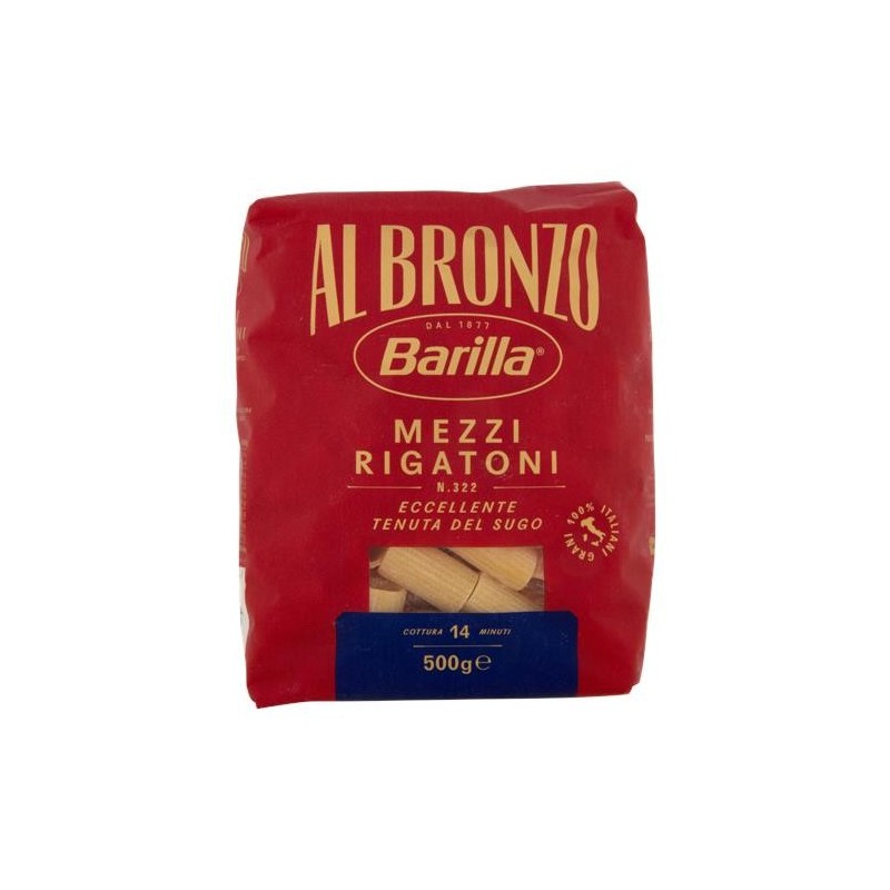 BARILLA AL BRONZO MEZZI RIGATONI 500 G