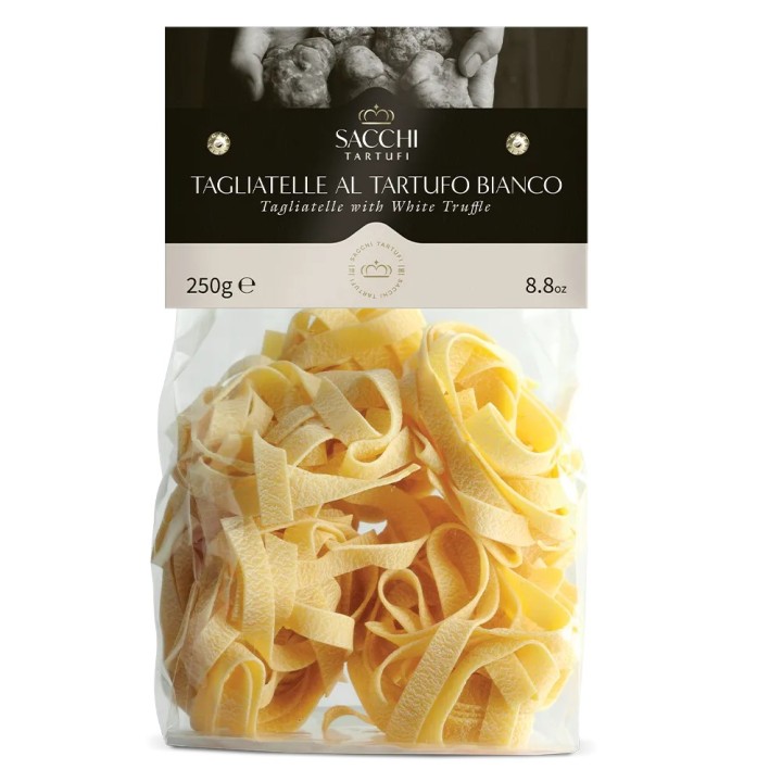 TAGLIATELLE AL TARTUFO BIANCO SACCHI TARTUFI 250 GR