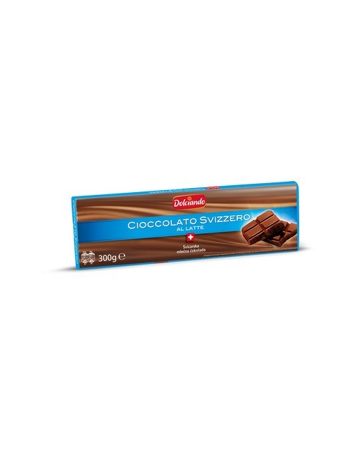 CHOCOLAT SUISSE AU LAIT 300 gr DOLCIANDO