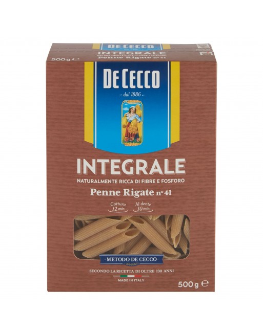 PATE DE CECCO INTEGRALE PENNE RIGATE N°41 500 GR