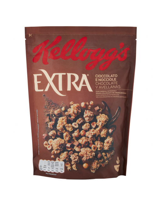 Kellogg's Extra Cioccolato e Nocciole 375 gr