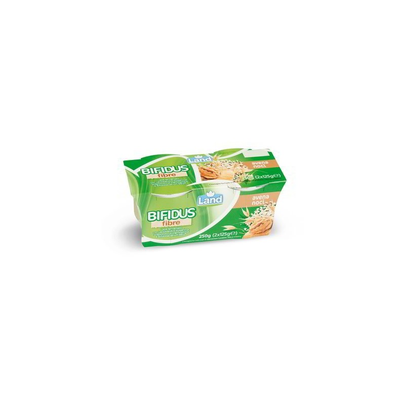 Yogurt Bifidus fibre con avena e noci 2x125gr